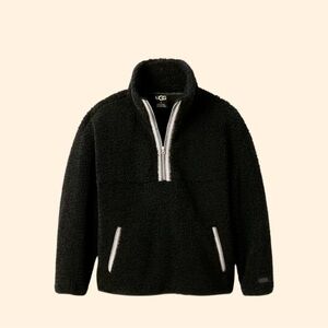 UGGbraid Half Zip-Black